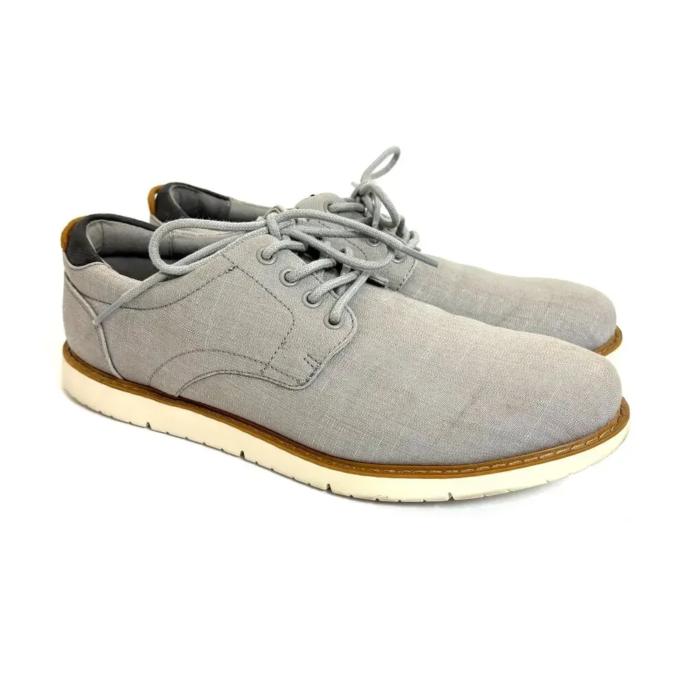 TOMS - Men's Navi Crosshatch Sport Bottom Oxford Dress Shoes-Gray- 12